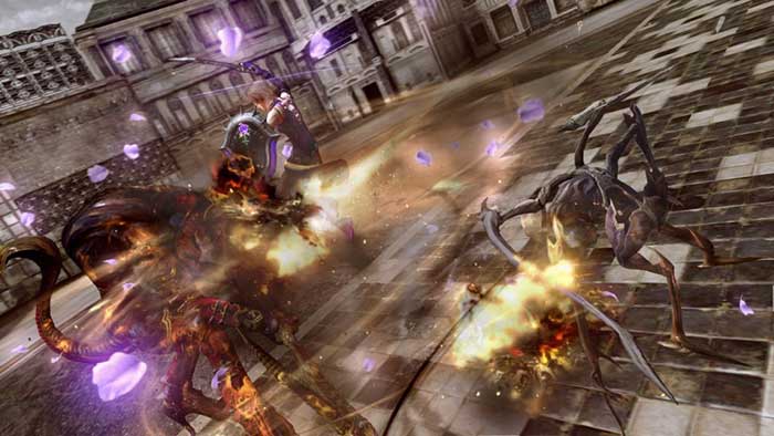 نمائی از مبارزات در بازی FF XIII Lightning returns