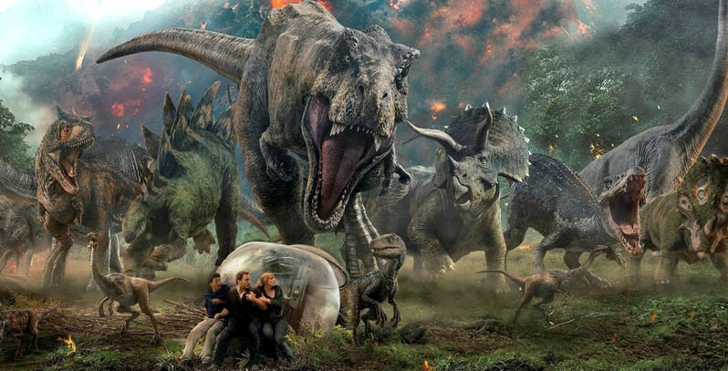 Jurassic World Fallen Kingdom promo art