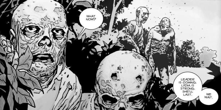 The Whisperers in The Walking Dead comic