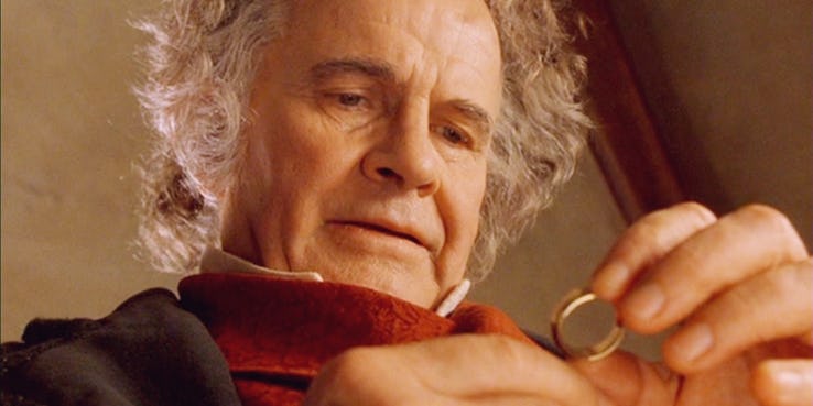 Bilbo Baggins in Fellowship Of The Ring