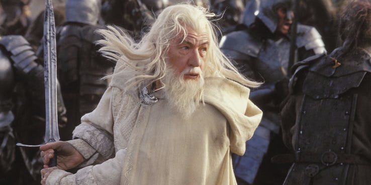 ian mckellan as gandalf the white in the two towers