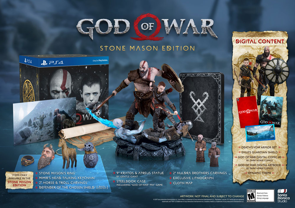 محتوای نسخه‌ی Stone Mason بازی God of War