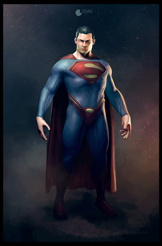 Superman video game concept art