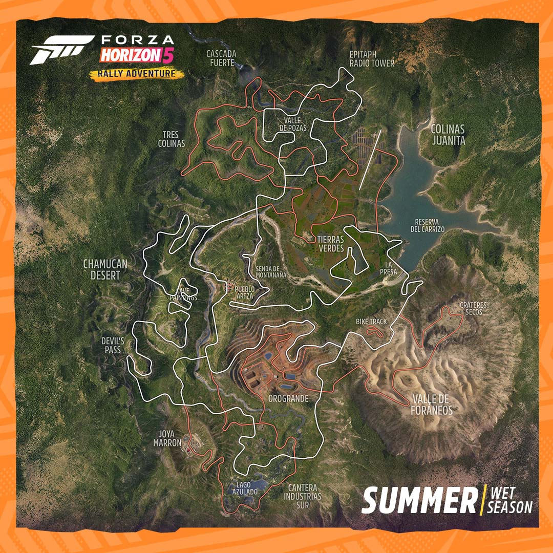 forza horizon 5 rally adventure full map revealed