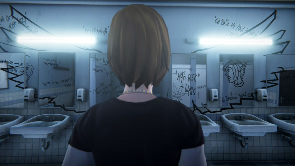 نقد و بررسی بازی Life is Strange: Before the Storm اسکرین شات چهارم | Bathroom Chloe