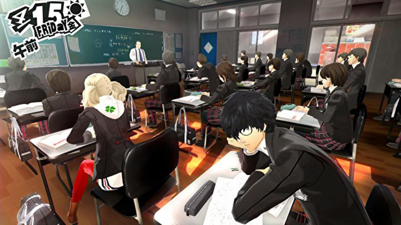 Persona 5 Day dreaming in Class