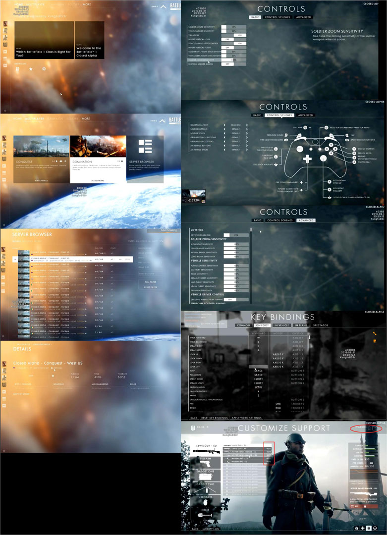 battlefield 1 closed alpha leaked screen collage 1