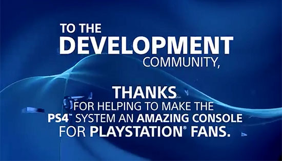 PlayStation Thanks Developers & Fans