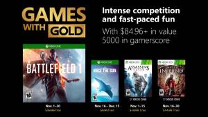 بازی‌های رایگان ماه نوامبر مشترکین گلد Xbox Live