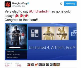 بازی Uncharted 4 خیره کننده ترین بازی بصری تولید شده