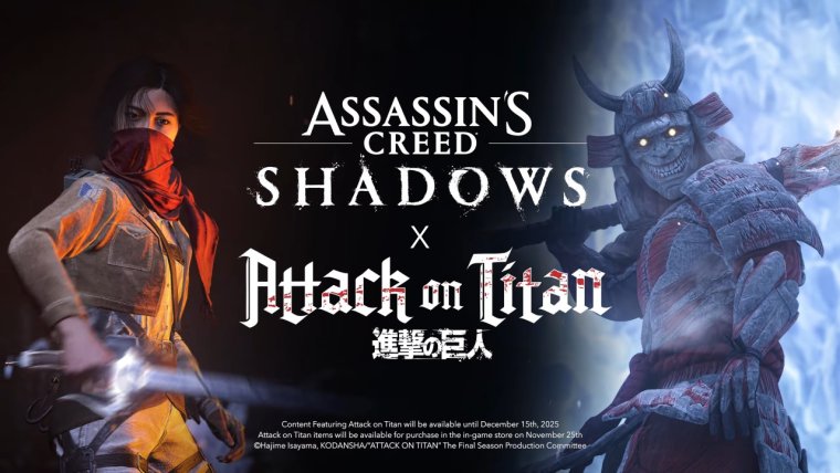 همکاری Assassin’s Creed Shadows و Attack on Titan شروع شد