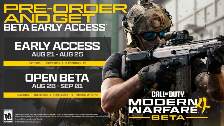 بتای Modern Warfare 4 از ۲۱ آگوست برای خریداران آغاز می‌شود