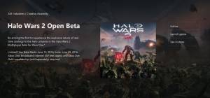 تاريخ در دسترس قرار گرفتن نسخه بتا آزاد بخش چند نفره Halo Wars 2